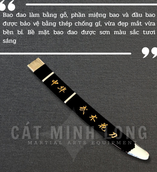 Đao Wushu - Liễu Đao (Màu Đen)