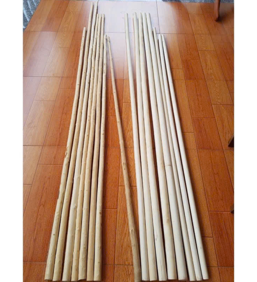 Gậy Wushu Gỗ Bạch Lạp ( Gậy Đầu To Đầu Nhỏ) - (1m5 - 2m)